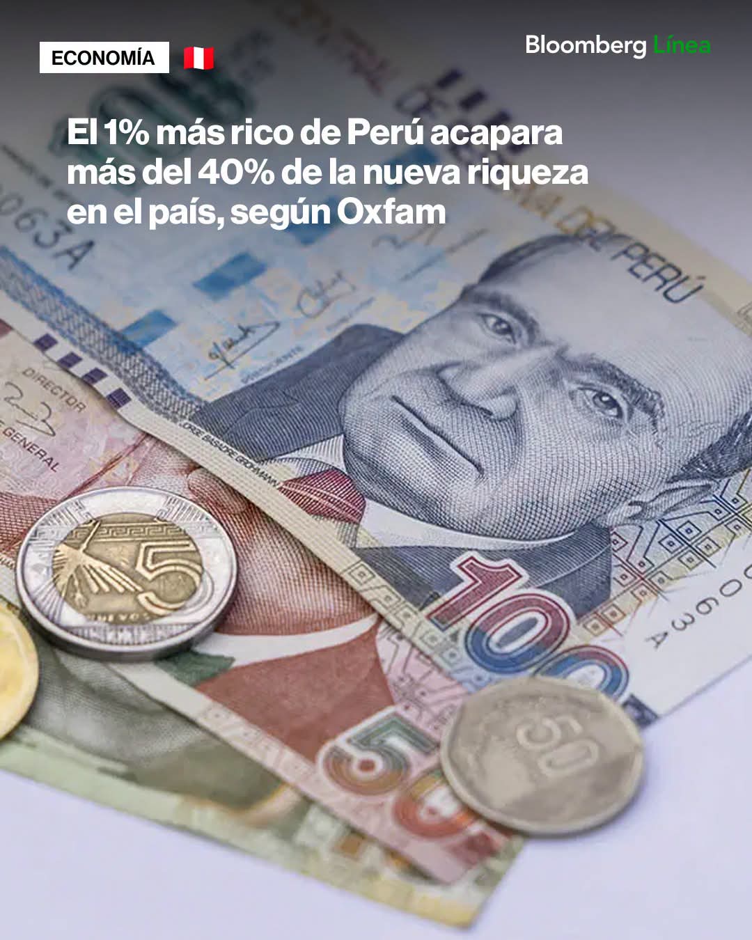 El 1% más rico de Perú acapara más del 40% de la riqueza